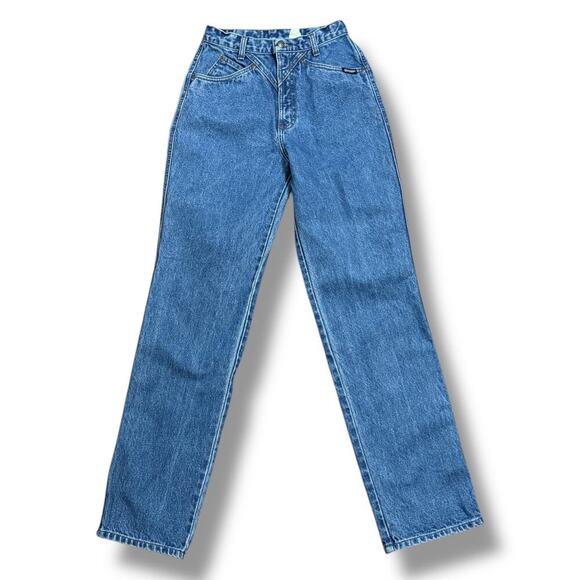 Vintage Rockies Jeans Womens High Rise Western Cowgirl Medium Wash Size 5/6 - Picture 1 of 7